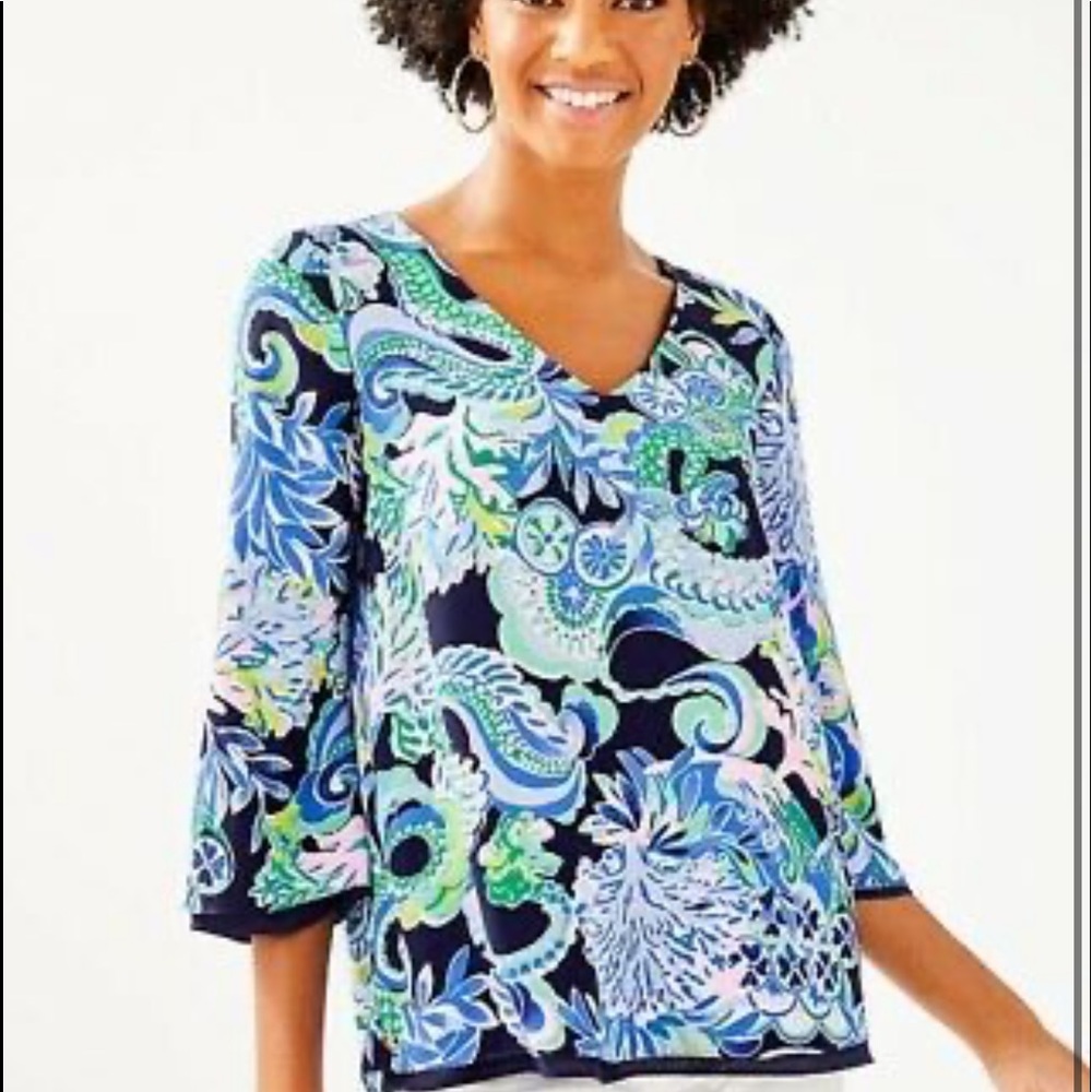 Lilly pulitzer XS REVERSIBLE TOP NEW